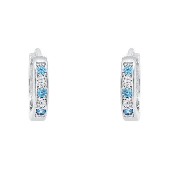 AMOR Creoles for Girls, Silver 925