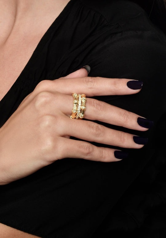 ANABEL ARAM Bamboo Stack Ring