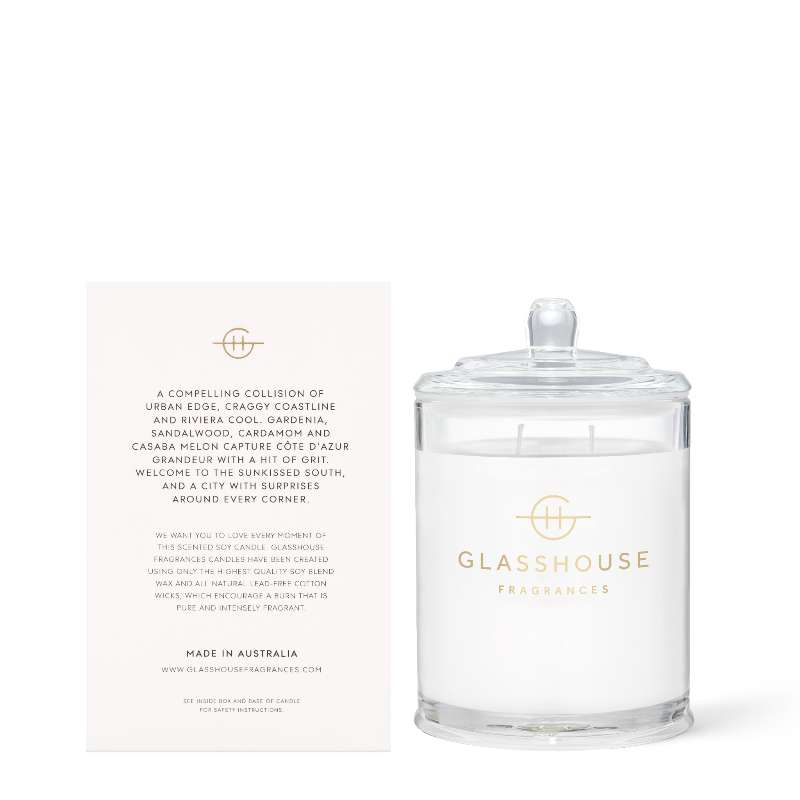 GLASSHOUSE FRAGRANCES Marseille Memoir Triple Scented Candle