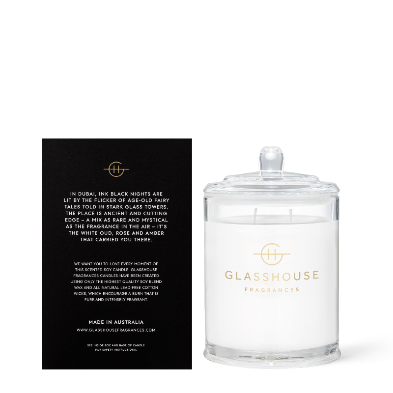 GLASSHOUSE FRAGRANCES Arabian Nights Triple Scented Candle