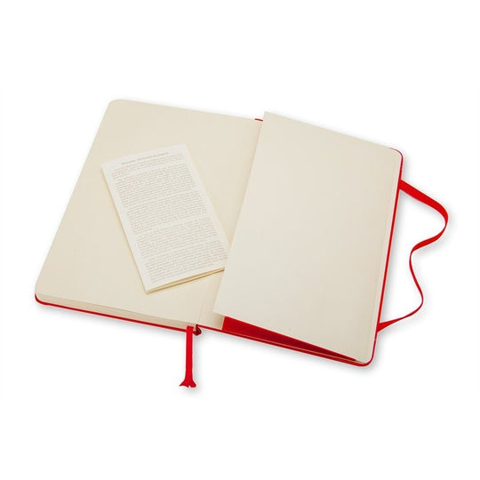 Moleskine Notebook Large Scarlet Red Hard Cover Ruled
