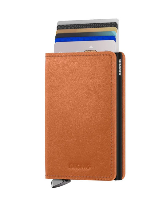 Premium Slimwallet Basco Cognac Black