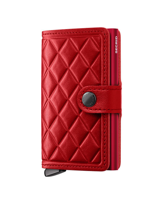 SECRID_Premium_Miniwallet_Emboss_Diamond Red-Red
