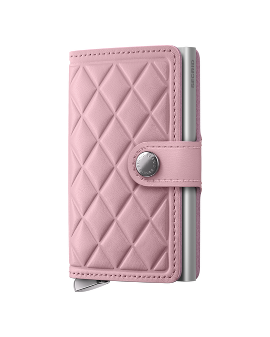 SECRID_Premium_Miniwallet_Emboss_Diamond Red-RedRose-Silver