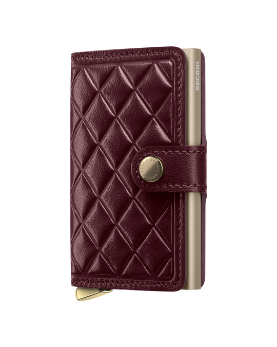 SECRID_Premium_Miniwallet_Emboss_Diamond_ordeaux-Cashmere