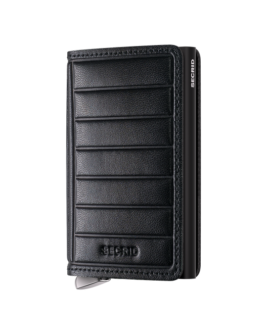 SECRID_Premium_Slimwallet_Emboss_Lines_Black-Black