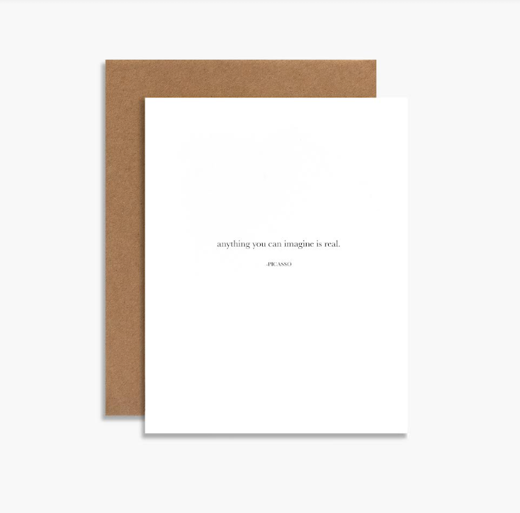 SOUVENIR STATIONERY Anything You Can Imagine Greeting Card