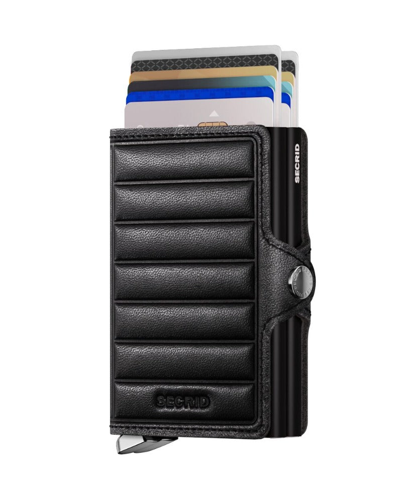 Premium Twinwallet Emboss Lines Black