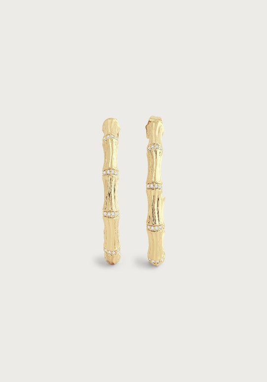 ANABEL ARAM Bamboo Single Hoop Earrings