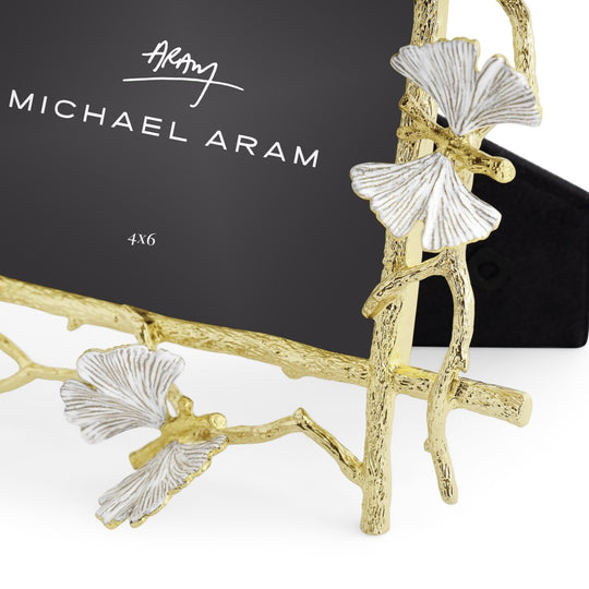 MICHAEL ARAM Butterfly Ginkgo Gold Frame
