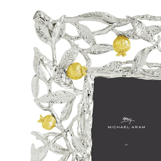 MICHAEL ARAM Pomegranate Silver & Gold 5x7 Frame