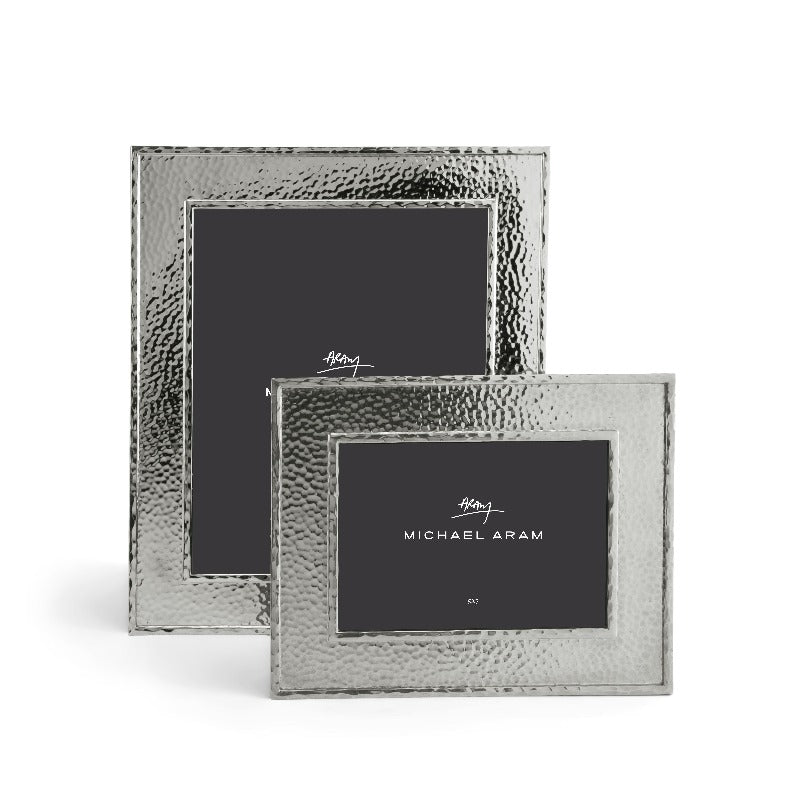 Michael Aram Hammertone Photo Frame Silver By STORIES By SWISSBO