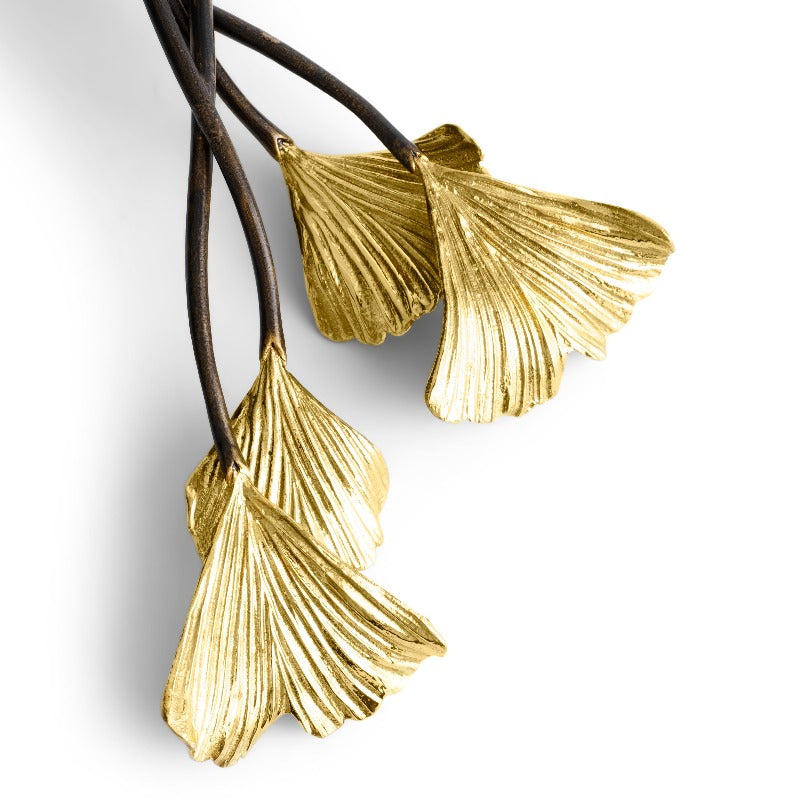 Michael Aram Golden Ginkgo Serving Set at STORIES By SWISSBO