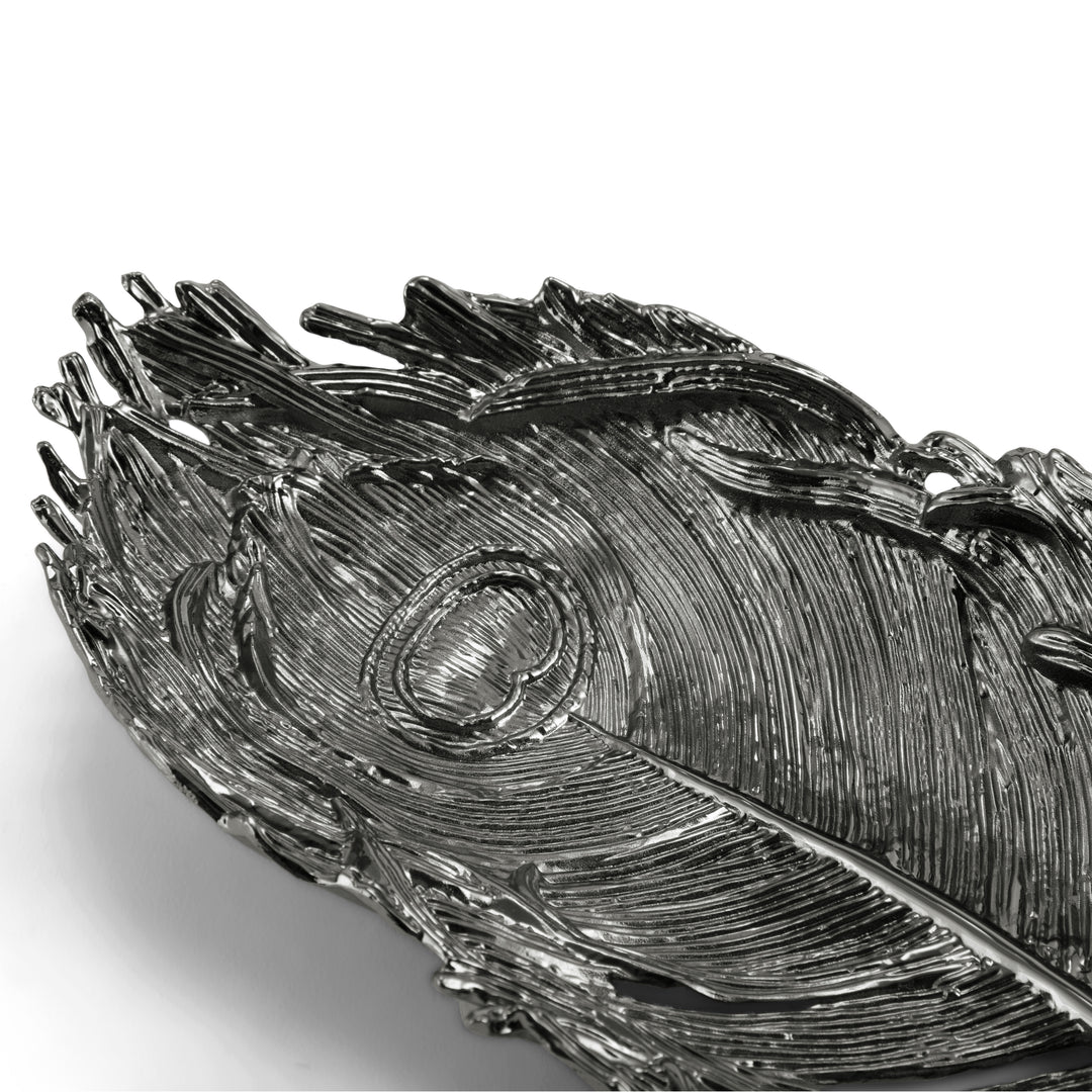 Michael Aram Plume Tray Black Nickelplate at STORIES By SWISSBO