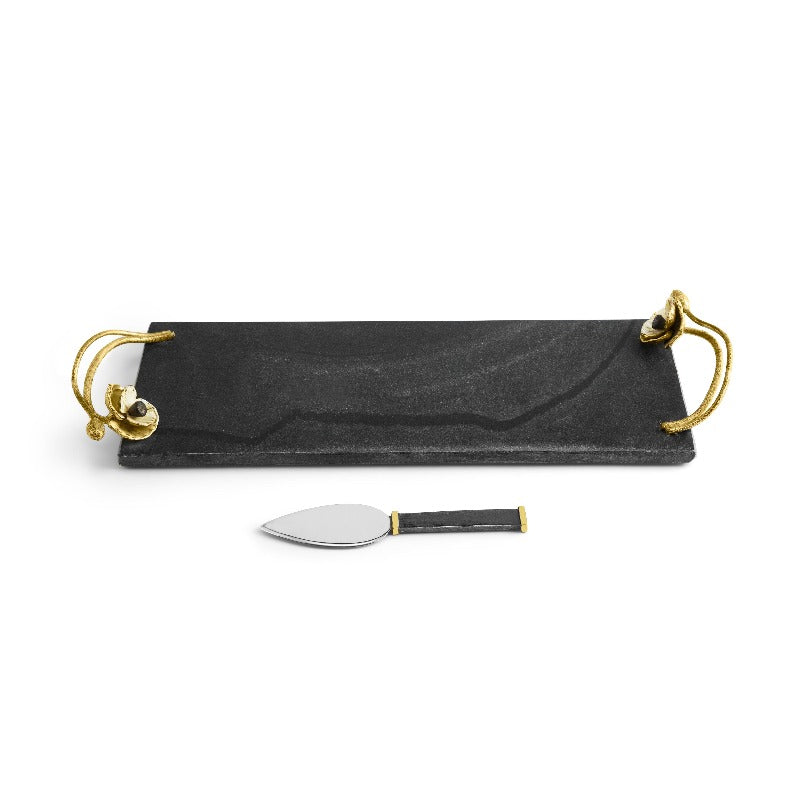 MICHAEL ARAM Anemone Small Cheese Board W Spreader