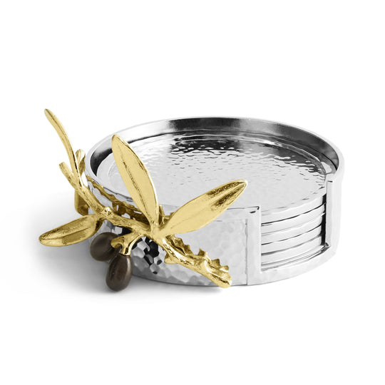 Michael Aram Olive Branch Gold Coaster at STORIES By SWISSBO