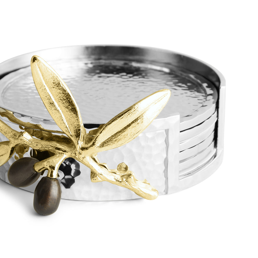 Michael Aram Olive Branch Gold Coaster at STORIES By SWISSBO