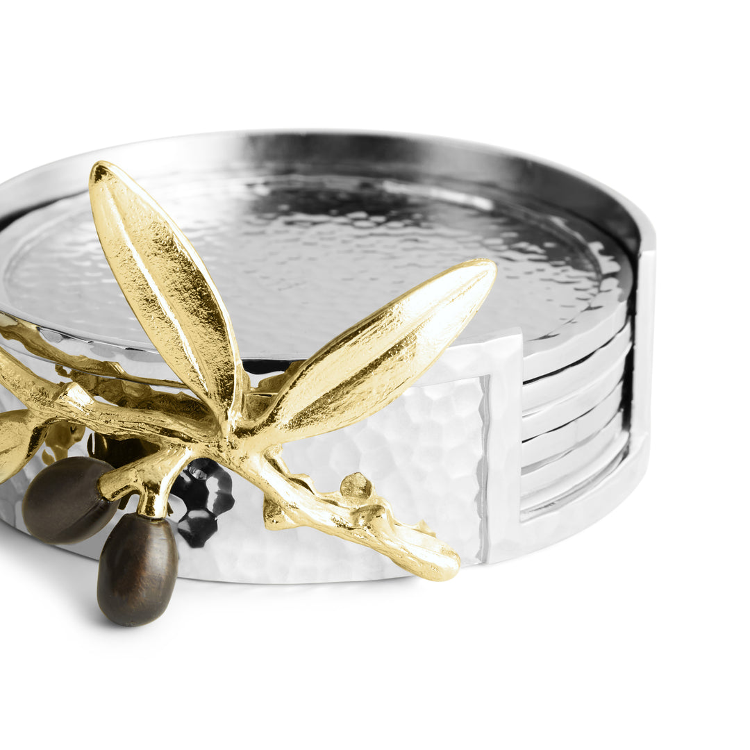 Michael Aram Olive Branch Gold Coaster at STORIES By SWISSBO