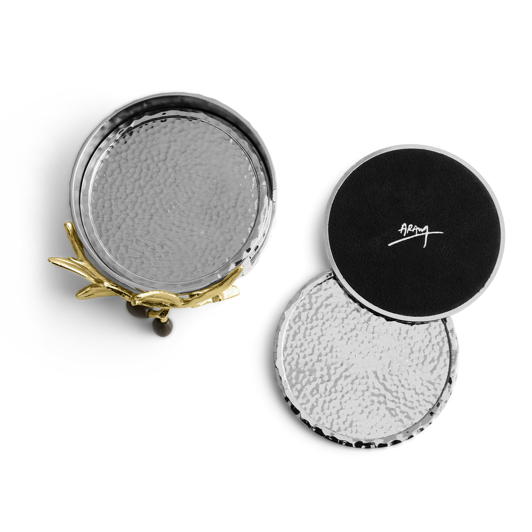Michael Aram Olive Branch Gold Coaster at STORIES By SWISSBO