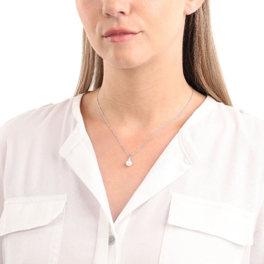 AMOR Chain with pendant for Women, Silver 925