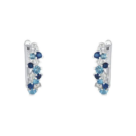 AMOR Creoles for Women, Silver 925