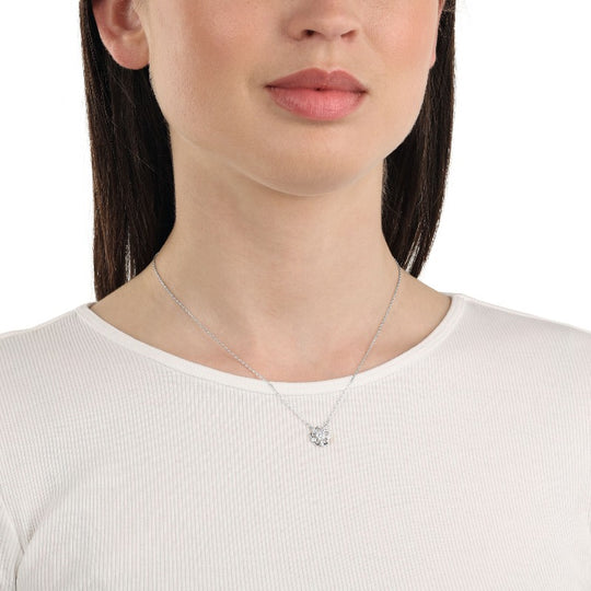 AMOR Chain with pendant for Women, Silver 925 | flower
