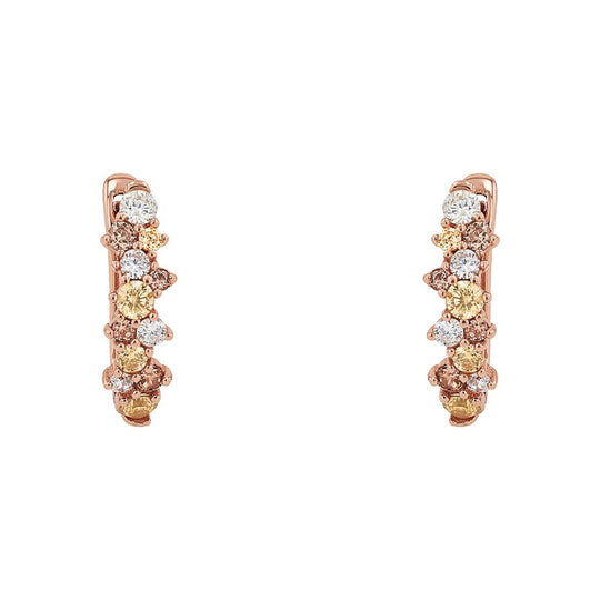 AMOR Creoles for Women, Silver 925