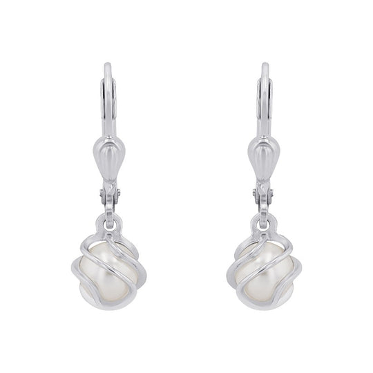 AMOR Earrings for Women, Silver 925
