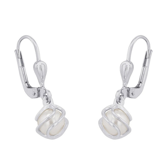 AMOR Earrings for Women, Silver 925