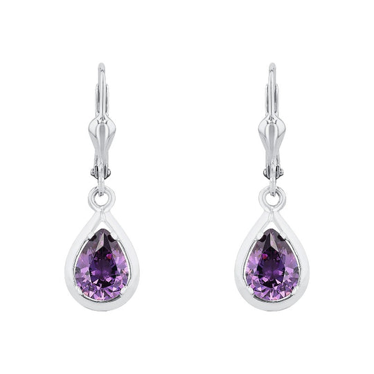 AMOR Earrings for Women, Silver 925