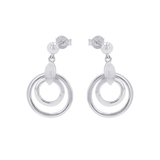 AMOR Creoles for Women, Silver 925
