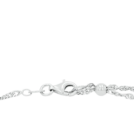 AMOR Anklet for Women, Silver 925