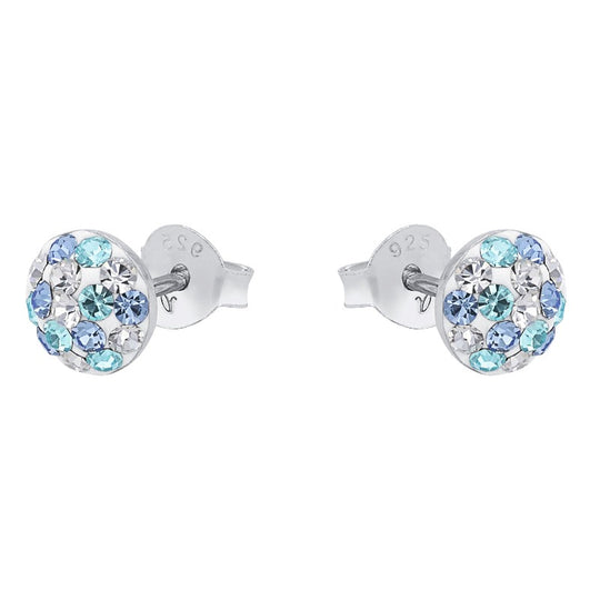 AMOR Ear studs for Girls, Silver 925