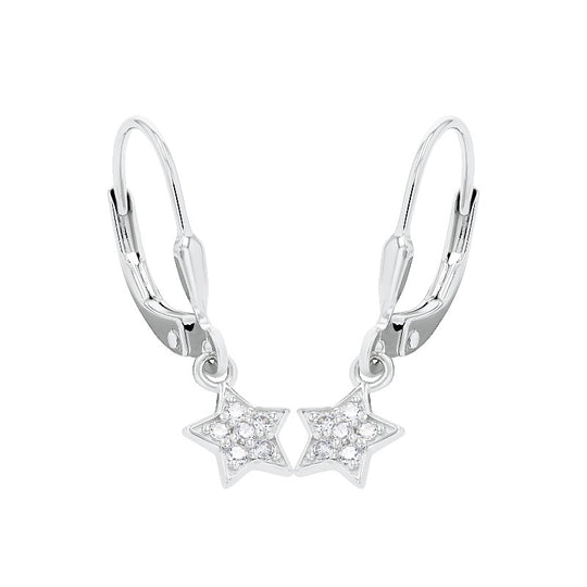 AMOR Earrings for Girls, Silver 925 | star