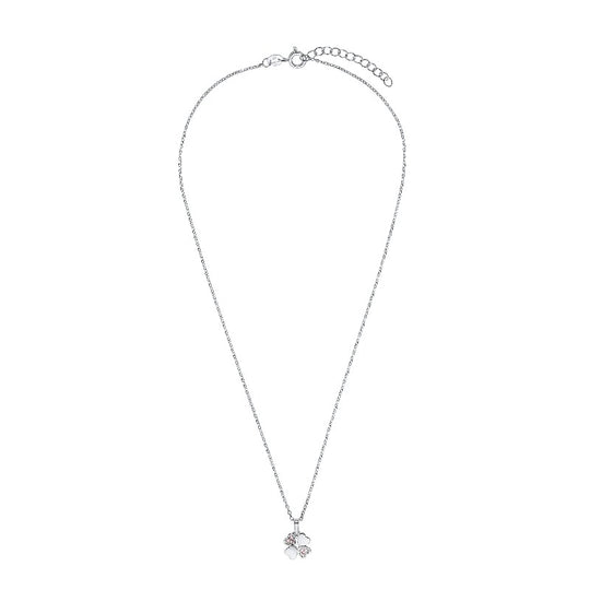 AMOR Chain with pendant for Girls, Silver 925 | clover-leaf