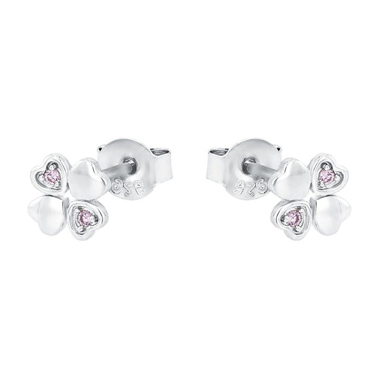 AMOR Ear studs for Girls, Silver 925 | clover-leaf