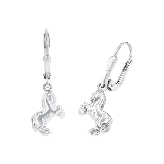 AMOR Earrings for Girls, Silver 925 | horse