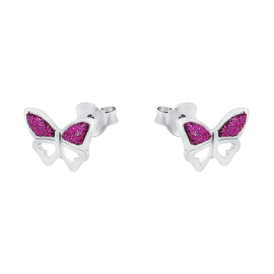 AMOR Ear studs for Girls, Silver 925 | butterfly