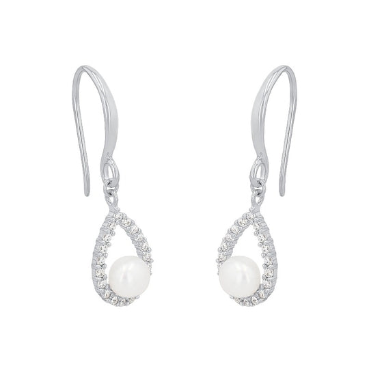 AMOR Earrings for Women, Silver 925