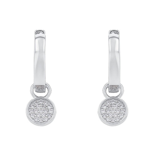 AMOR Creoles for Women, Silver 925