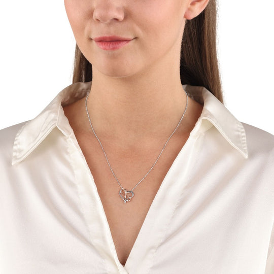 AMOR Chain with pendant for Women, Silver 925 | Infinity