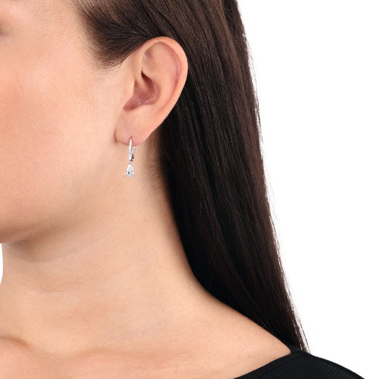 AMOR Earrings for Women, Silver 925