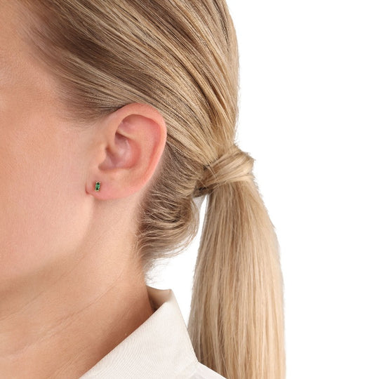 AMOR Ear studs for Women, Silver 925