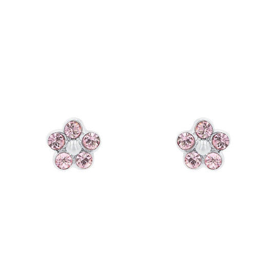 AMOR Ear studs for Girls, Silver 925 | flower