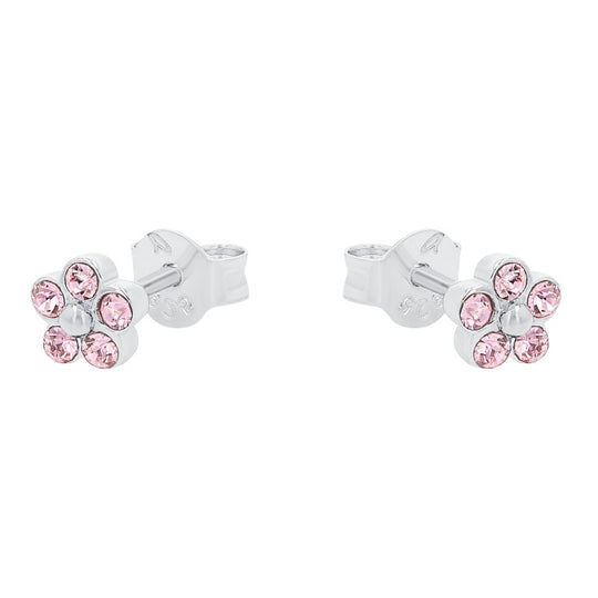 AMOR Ear studs for Girls, Silver 925 | flower