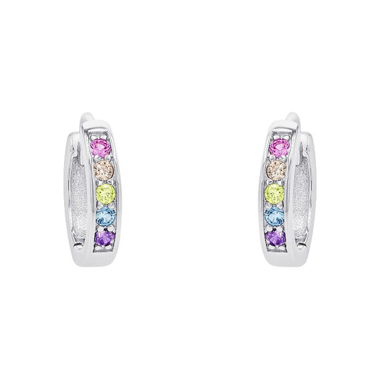 AMOR Creoles for Girls, Silver 925