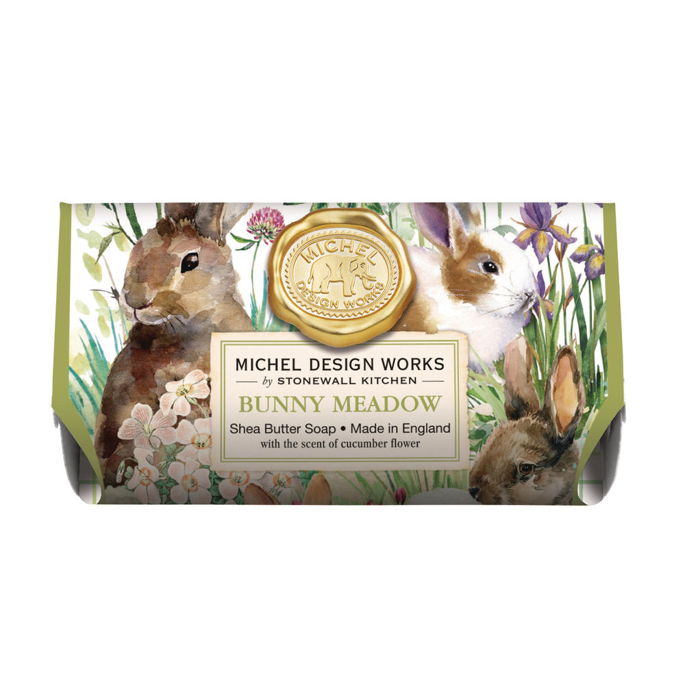 MICHEL DESIGN WORKS Bunny Meadow Large Bath Soap Bar