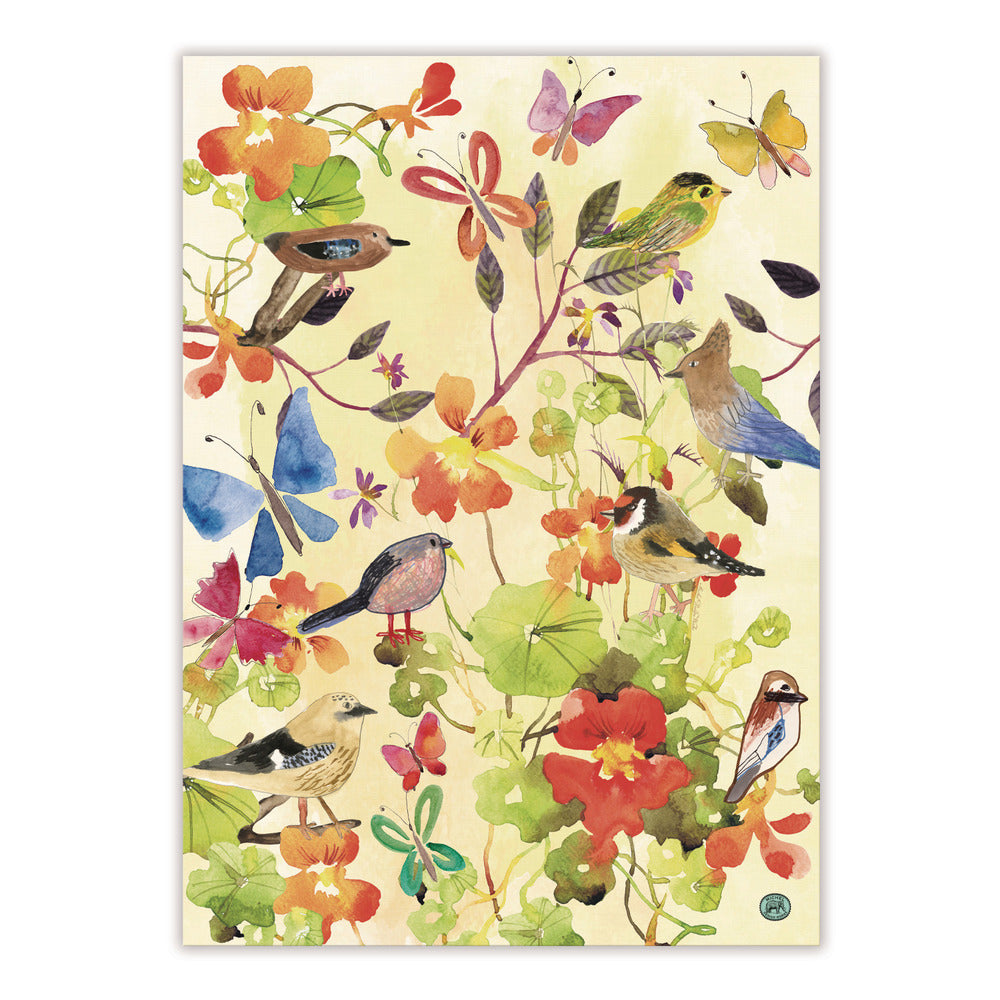 MICHEL DESIGN WORKS Birds & Butterflies Kitchen Towel