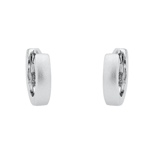 AMOR Creoles for unisex, Silver 925