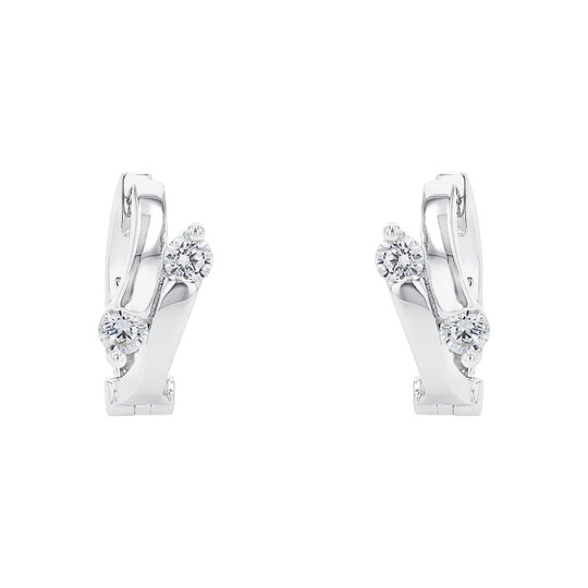 AMOR Creoles for Women, Silver 925